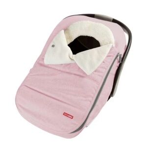 Skip Hop Stroll & Go Winter Car Seat Cover Pink Fleece Windproof Travel